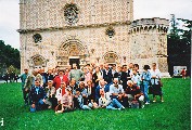 Foto di gruppo all'Aquila